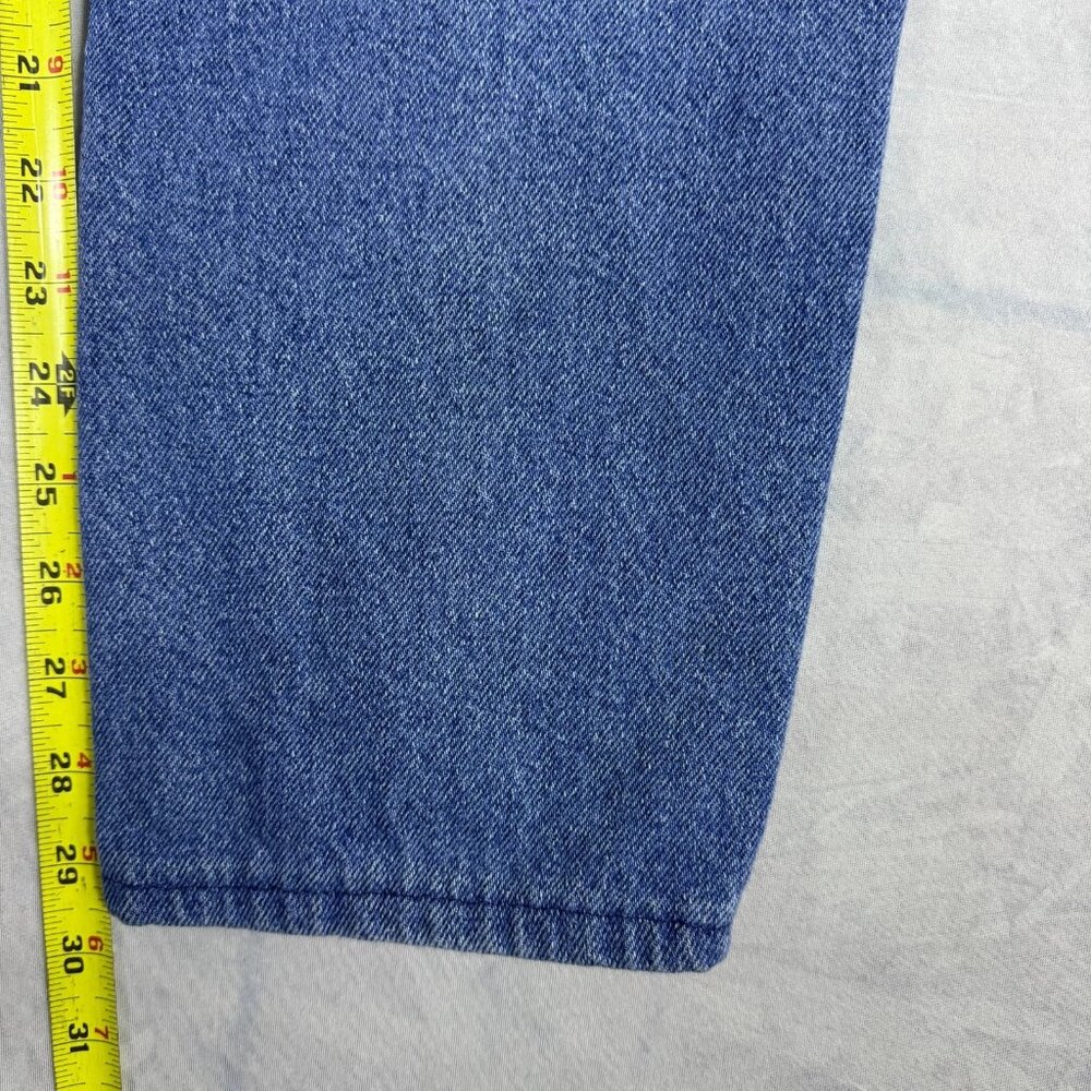 Lee Women's Mom Jeans Blue Denim Elastic Waist High Waisted 5-Pocket 6 Medium‎ - Picture 16 of 16